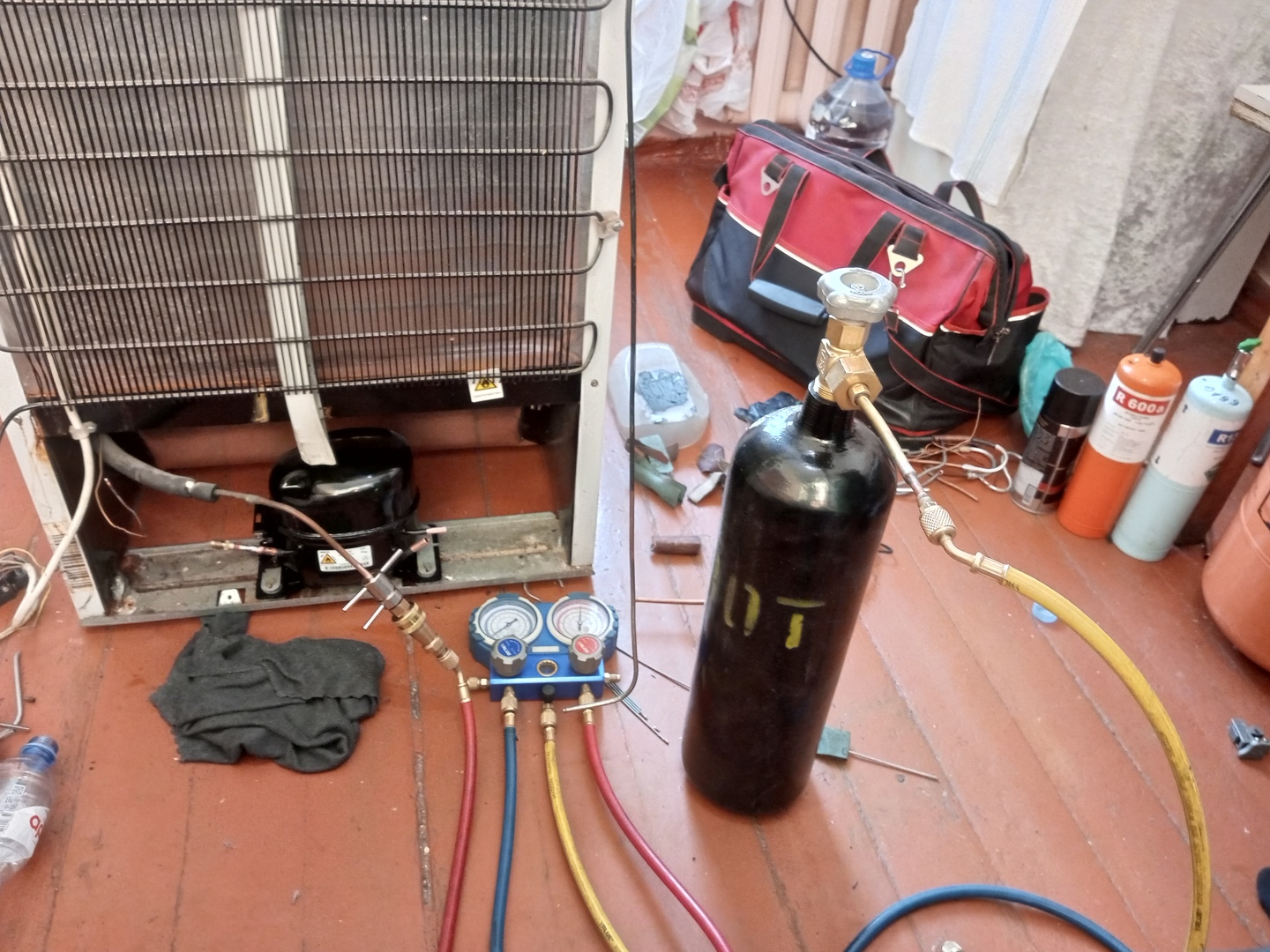 Очистка системы охлаждения холодильника - реальный пример